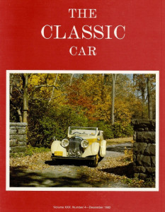 THE CLASSIC CAR 1982 DEC - '35 BENTLEY 3-1/2 L DROPHEAD YOUNG,'31 CADILLAC